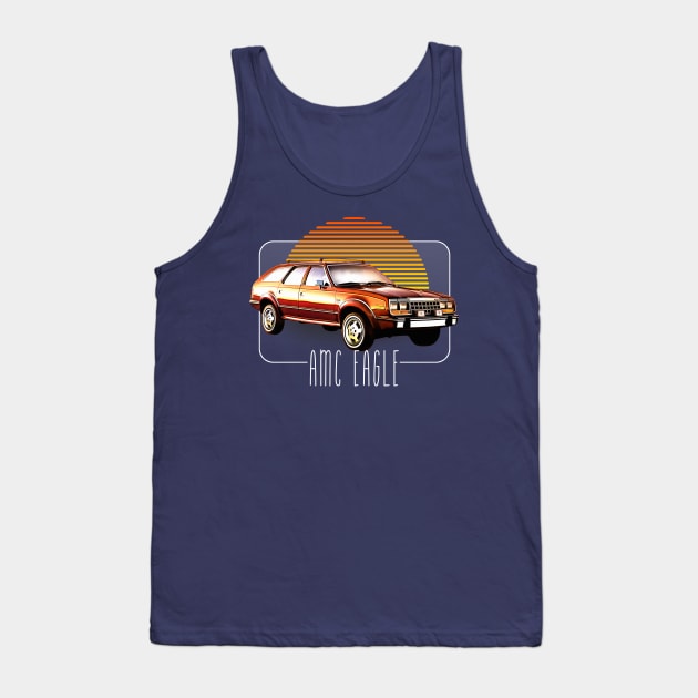 AMC Eagle // Retro Classic Car Lover Design Tank Top by DankFutura